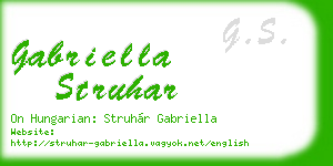 gabriella struhar business card